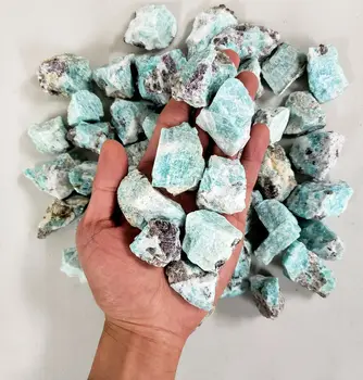 Matérias Amazonita Cristal De Massa Muito Ásperas Pedras Naturais Amazonita Pedra Preciosa Amostras Minerais Colecionáveis Decoração De Casa