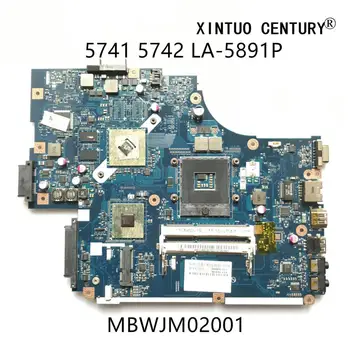 MBWJM02001 Para Acer aspire 5740 5741 5742 5742G placa-Mãe NEW70 LA-5891P HM55 memória DDR3 Com HD5470 512M 100% testado a funcionar