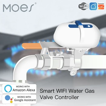 MES Tuya Smart wi-Fi da Água Gasoduto Desligamento Automático do Controlador de Válvula Vida Inteligente APP de Controle Remoto Com Alexa Inicial do Google