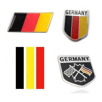Metal 3D Alemanha alemão Bandeira Emblema Emblema Alemão Carro Adesivo Decalque Grade do pára-choque, Porta Janela Corpo Decoração Para o Benz, VW, Audi