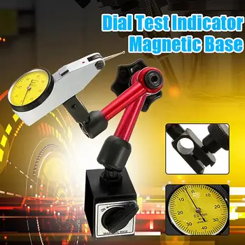 Mini Universal Flexível Magnético para ligar/DESLIGAR da Base de dados Dobrável Titular Suporte Para Digtal e Analógico 0 a 0.8 mm com ligação Manómetro Indicador de Teste da Ferramenta