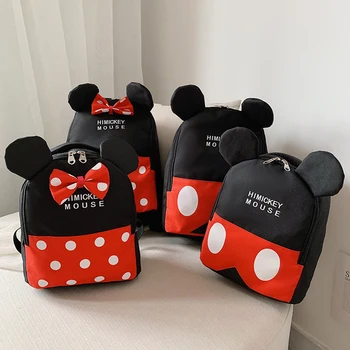 Minnie do Mickey de Disney para crianças dos desenhos animados escola saco de bebé pequeno saco de escola de mochila de desenhos animados mochila falta saco