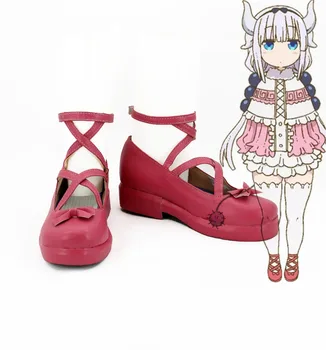 Miss Kobayashi-san Dragão Empregada Kanna Kamui Cosplay Sapatos Original Botas Feitos Sapatos de Alta Qualidade Para Homens Adultos Mulheres