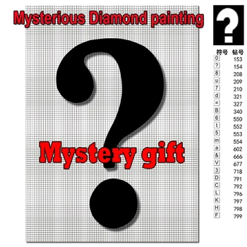 Mistério Misterioso 5D DIY Diamante Pintura completa da broca mosaico de fotografias personalizados 5D Bordado de Diamante Pintura Caixa Surpresa