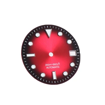 Mod 28,5 mm Mostrador do Relógio para SKX007 6105 7S26 NH35 Movimento de substituição do Mostrador do Relógio