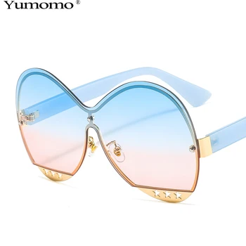 Moda Grande armação óculos de sol óculos estilo olho de Gato mulheres Gradiente vintage Esvaziamento de design, Óculos de mulheres de luxo tons UV400