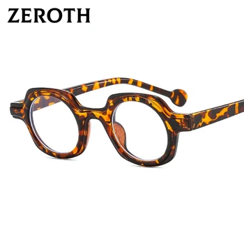 Moda Rodada Miopia Óculos De Armação Mulheres Homens Limpar Lente De Óculos Ópticos Espetáculo Óculos De Leopardo Fêmea De Óculos