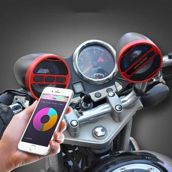 Motocicleta de alto-Falante Bluetooth, Rádio MP3 Player com Carregador de Telefone à prova de chuva de Áudio Para Moto