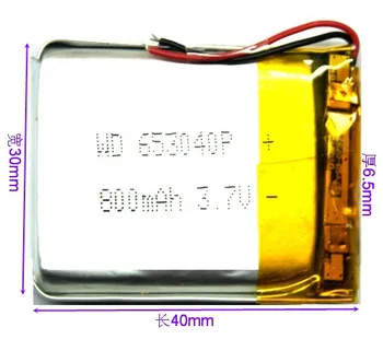 MP4 gravador de tráfego 653040 alto-falante de navegação integrado 3.7 V bateria de lítio do polímero de núcleo de grande capacidade