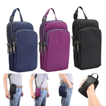 Multifuncional saco da cintura Telefone Sacos para iPhone XS MAX XR Bolsa de Cinto Estojo Saco de Bolso Universal Caso do Outdoor Para huawei P30pro
