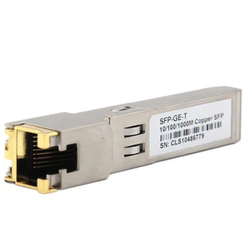 Módulo SFP RJ45 Mudar Gbic 10/100/1000 Conector SFP RJ45 de Cobre Módulo SFP Gigabit Ethernet de Porta