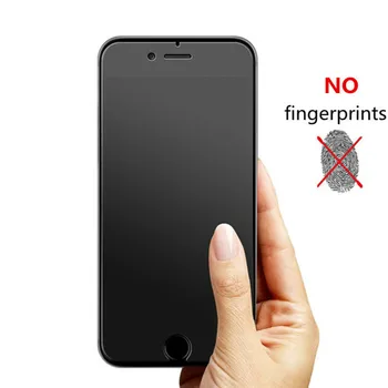 Nenhuma impressão digital protetor de tela para o iphone X XR XS Max SE de 2020 fosco vidro temperado no iphone 11 12 Pro Max Mini 6 6 7 8 plus