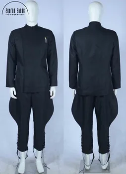 Nova Chegada Imperial Oficial De Uniforme Preto Trajes Cosplay Para Adultos Homens Trajes De Halloween Personalizada Feita