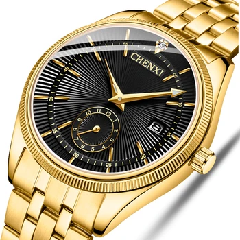 Nova Moda Criativa Mulheres Relógios De Homens De Quartzo Relógio De Ouro Amantes De Relógios De Pulso De Luxo Relógio Marca De Relógios