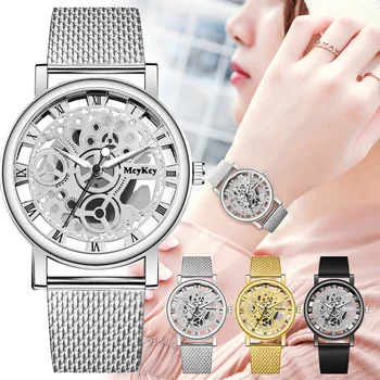 Nova Moda das Mulheres Relógios de Homens Relógio de Silicone Cinto de Malha de relógio de Pulso Reloj Mujer Montre Femme Watch Mulheres Ladies watch