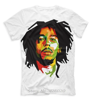 Nova Moda de Verão Camiseta BOB MARLEY NOVA t-shirt rasta bandeira do reggae jamaica legal designe de HQ de impressão