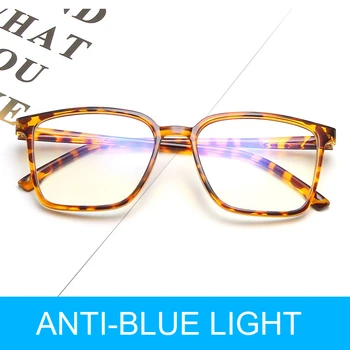 Nova Moda De Óculos De Armação Quadrada Miopia Ópticos, Óculos De Mulheres Anti Azul Óculos De Conforto Luz Transparente Lente Gafas