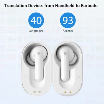 [NOVA】TimeKettle M3 Linguagem de Tradutor Simultâneo de Fone de Negócios Interpretação de Fone de ouvido de Viagem Voz de Tradução Fones de ouvido
