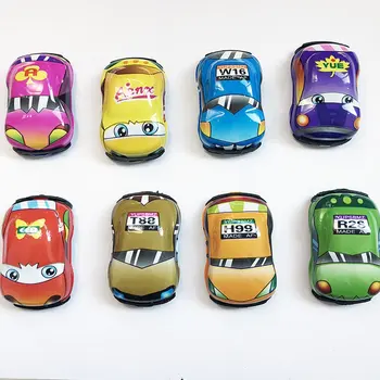 Novo Bonito dos desenhos animados Mini do Carro do Veículo de Brinquedo de Puxar de volta o Estilo do Caminhão Roda Brinquedo Educativo para as Crianças Crianças Quente 1Pcs Bonito dos desenhos animados Mini V