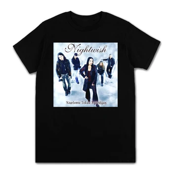 Novo Chegam A Música Metal Idéia Do Presente Engraçado Nightwish Banda T-Shirt Mais Recente Impresso Tops Camisa De Algodão T-Shirts Para Os Homens E Mulheres