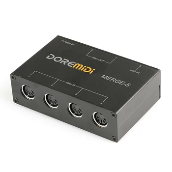 NOVO DOREMiDi SÉRIE-5 Entrada MIDI da Interface de Caixa de Conversor de Potência, Controlador de Adaptador de Guitarra Peças e Acessórios