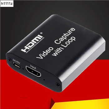 NOVO HD 1080P HDMI 4K Placa de Captura de Vídeo HDMI USB 2.0 Placa de Captura de Vídeo Game Registro ao Vivo Streaming de Transmissão Local de Saída de Loop
