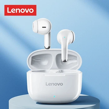 NOVO Original Lenovo LP40 Pro Fones de ouvido Bluetooth sem Fio Fones de ouvido Controle de Toque Fones de ouvido Longa Espera do Microfone Auricular