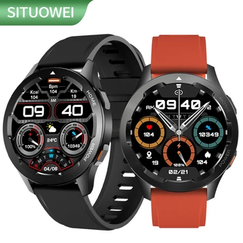 NOVO Smart Watch 2022 Homens Smartwatch Bluetooth Chamadas de Relógios Desportivos NFC de Controle de Acesso que Destrava a Temperatura Detecção da frequência Cardíaca