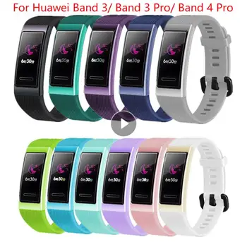 O Bracelete Para O Huawei De Banda 3 Pro Alça De Silicone Relógio De Desporto Banda De Substituição Da Correia De Pulso Para Huawei De Banda De 4 Pro Smart Pulseira