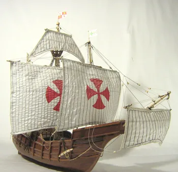 O clássico Espanha navio de Colombo expedição da frota de navios de 1492, Santa Maria veleiro de madeira do MODELO SC kit