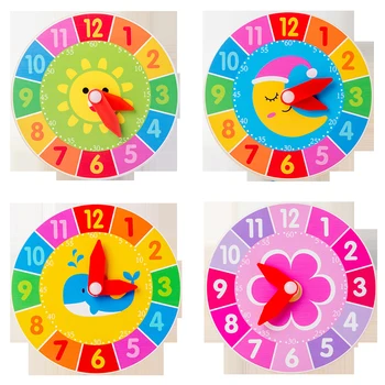 Ocupado Placa DIY Relógio Brinquedos do Bebê Montessori Actividade Sensorial Conselho Acessórios Finos Habilidade Motora Trinco de Bloqueio Cognição Brinquedo Jogos