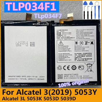 Original 3500mAh Bateria TLp034F1 TLp034F7 para Alcatel 3 (2019) 5053Y 5053K, 3L (2019) 5039D Bateria de Alta Qualidade