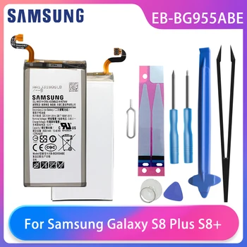 Original Samsung Galaxy S8 Mais S8Plus S8+ G955 G955F G955A G955T G955S G955P Bateria do Telefone EB-BG955ABE 3500mAh Ferramentas Gratuitas AKKU
