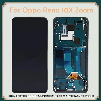 Original, Tela AMOLED Para Oppo Reno Zoom de 10x Display LCD de Digitador, Com Substituição do Quadro de