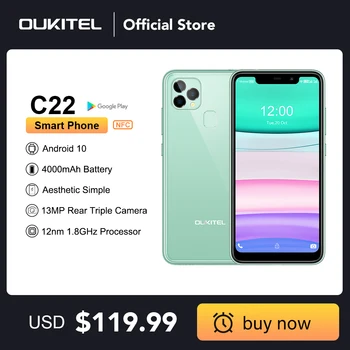 OUKITEL C22 Smartphone 4GB 128GB 4000mAh Quad Core 5.85