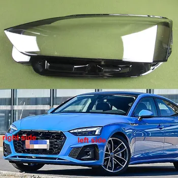 Para A Audi A5 2017 2018 2019 2020 Acessórios Do Carro Transparente Farol Cobrir O Abajur Do Farol De Lente Lâmpada Shell De Plexiglass