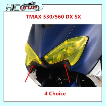 Para a YAMAHA TMAX 530 560 DX SX 2017 2018 2019 2020 2021 Motocicleta Farol Dianteiro do Protetor de Tela Tampa da Lente Escudo Protetor