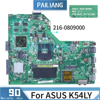 Para ASUS K54LY Laptop placa-Mãe 216-0809000 HM65 REV.2.1 DDR3 Notebook placa-mãe