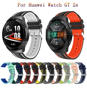 Para Huawei Assistir gt 2e Correia de Banda de Moda do Silicone Watchbands para Assistir GT 2 GT2 46mm Inteligente Pulseira de Esporte a Pulseira de Substituição