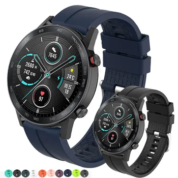 Para o Huawei Honor magia Assistir 2 magic 2 GT 2 GT2 46mm Inteligente, relógio de Silicone Esporte Correia watchbands Pulseira de 22mm faixa de Relógio