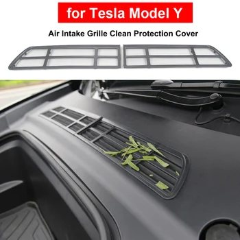 Para o Tesla Model Y 2021 Grelha de entrada de Ar Tampa de Proteção à prova de Insetos Net Capa de Admissão de Ar Limpo Acessórios Grade de Ventilação