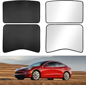 Para o Tesla Model Y 3 Tejadilho pára-Sol Com Tecto de abrir Janela Traseira UV-Anti-óculos de Sol para o Tesla Model 3 Y Protector solar Bloco Cobre