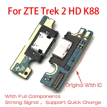 Para ZTE Trek 2 HD K88 Carregador USB Porta de Conector Dock cabo do Cabo flexível Com Microfone Microfone Peças de Reparo