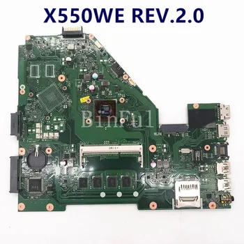 Placa-mãe Para ASUS X550E X550WE X550EP F552E X552E X552EP REV.2.0 laotop placa-Mãe Com 4G de RAM /E2-6110 4 100% Testado OK