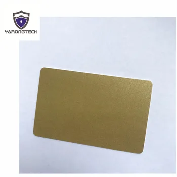 Printable PVC, Plástico Dourado Cartão de identificação com Foto Branco Tamanho de Cartão de Crédito 30Mil CR80 (pacote de 10)