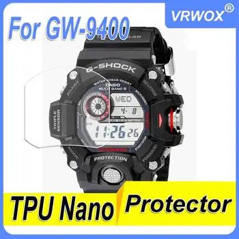 Protetor Para Casio GW-9400 DW-5750 W-736 DW-9052 7900 G9000 8900 9300 W735 6900 TPU HD Clara Anti-risco Nano Protetor de Tela