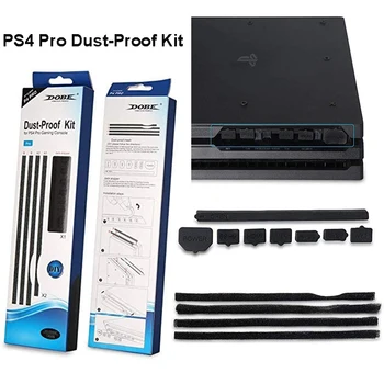 PS4 Pro Console de Jogos à Prova de Pó Protetor de Prevenção Caso de Cobertura de Malha de Jack Rolha Pack Kits para Playstation 4 Pro Acessórios