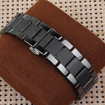 Pulseira de cerâmica 20 22 mm bracelete chain para o xiaomi Amazfit Samsung Engrenagem s3 S2 correia Galaxy Watch 46 42 45 mm esporte watchbands correia