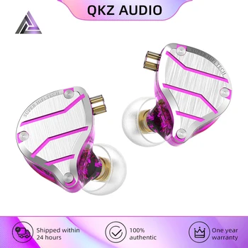 QKZ ZXN ZS10 Pro VK4 Ouro Fones de ouvido hi-fi de Baixo Fones de ouvido Em Ouvido o Monitor de Fones de ouvido com Cancelamento de Ruído de Metal Fone de ouvido ZST X ED9 ED12