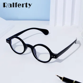 Ralferty Retro Rodada Anti Luz Azul de Óculos Para Homens Mulheres Jogo de Computador de Óculos Anti-reflexo Transparente Lente Não Dioptria Óculos